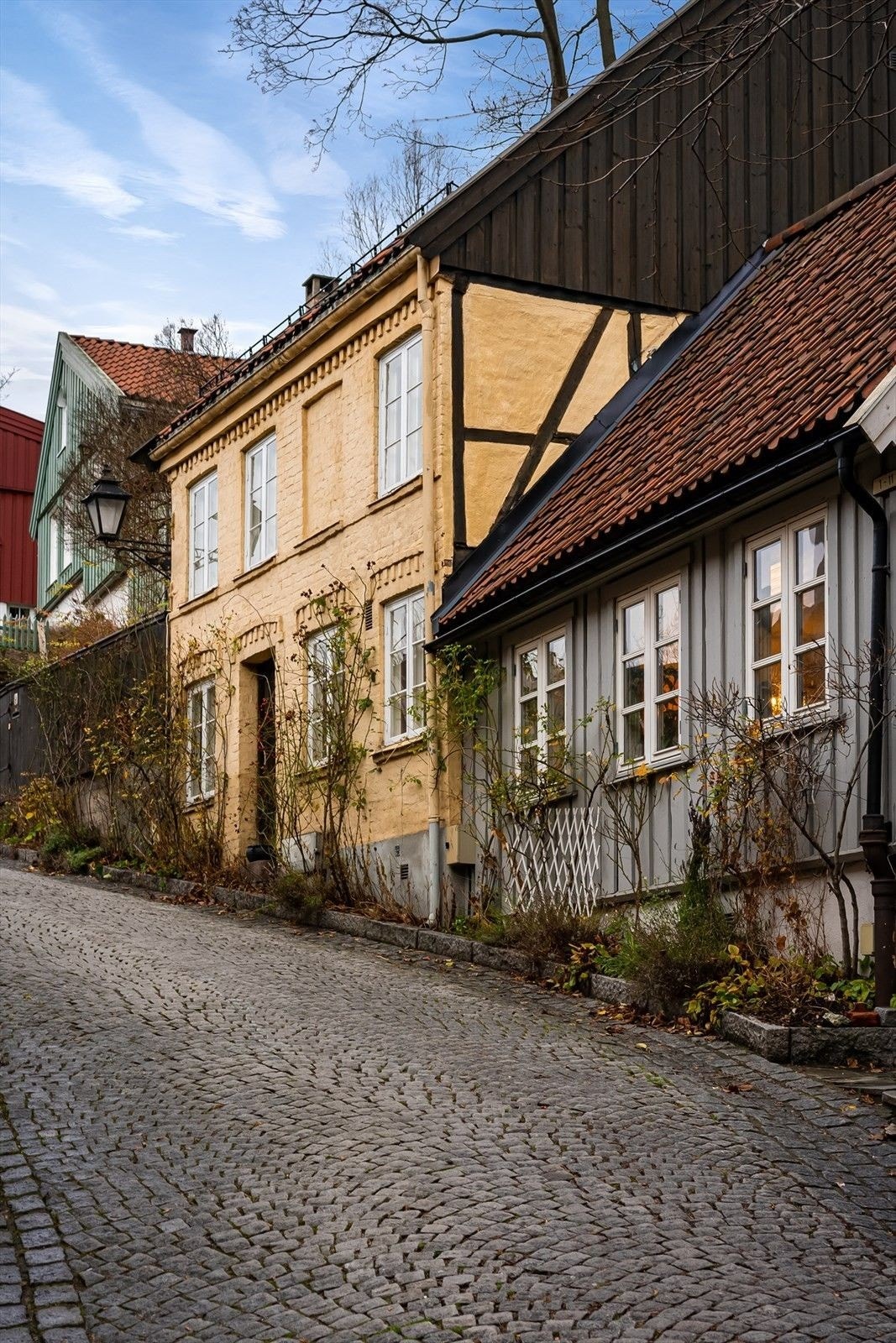 Historiske Telthusbakken på Fredensborg med sin sjarmerende trehusbebyggelse, koselige smågater og Kjærlighetsstien er en kort spasertur fra leiligheten. Galleribilde