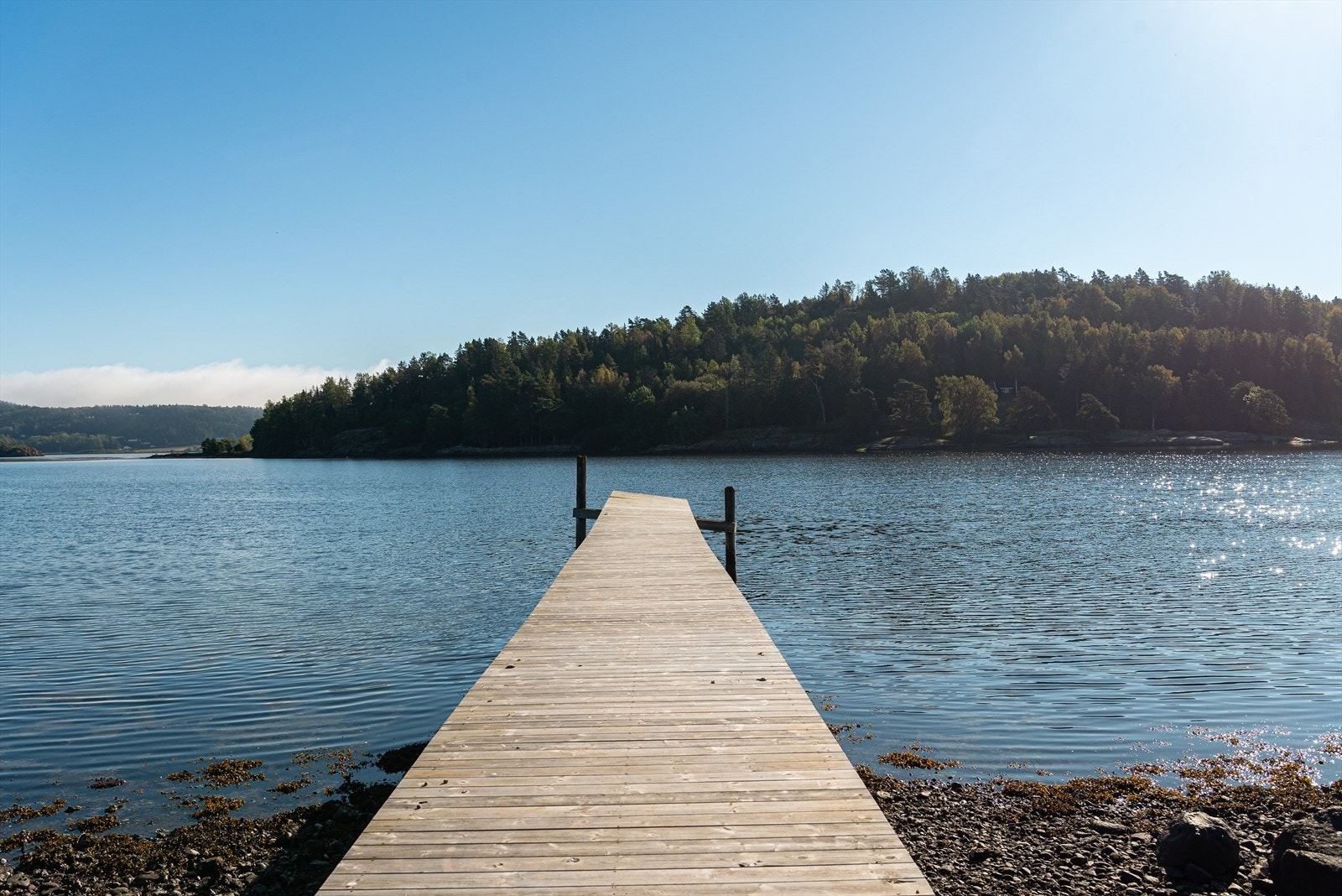 Det medfølger bryggerett få minutters gange fra hytta, og fra hytta er det nydelig utsikt over fjorden. Galleribilde