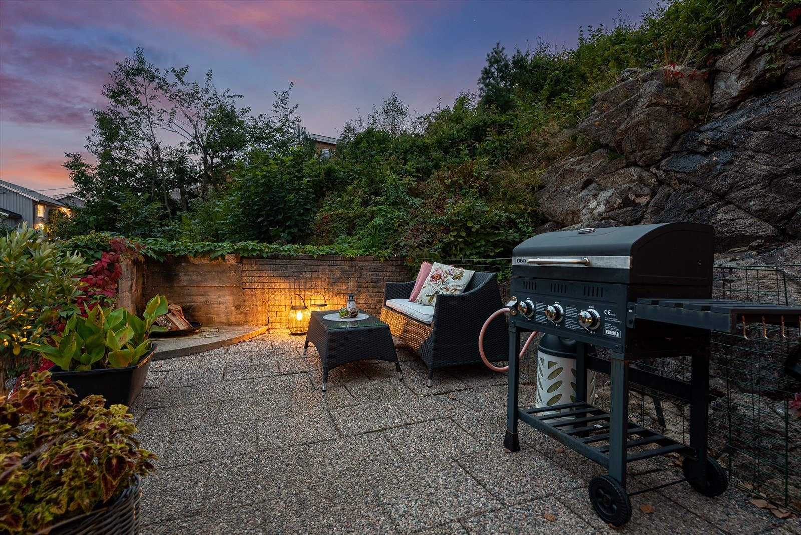 Boligen har fantastiske uteplasser. Galleribilde