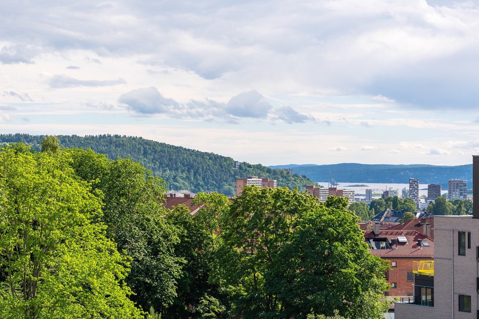 Utsikt fra takterrasse. Galleribilde