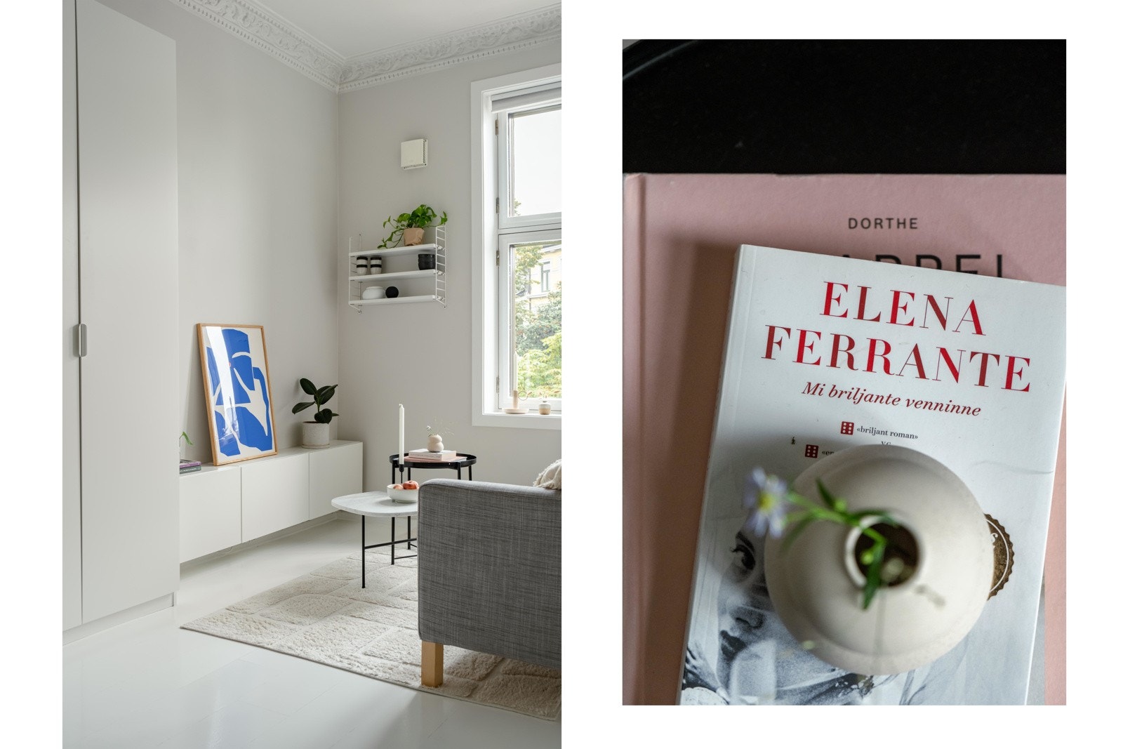 Tv-en har sin naturlige plassering i boligen. Galleribilde