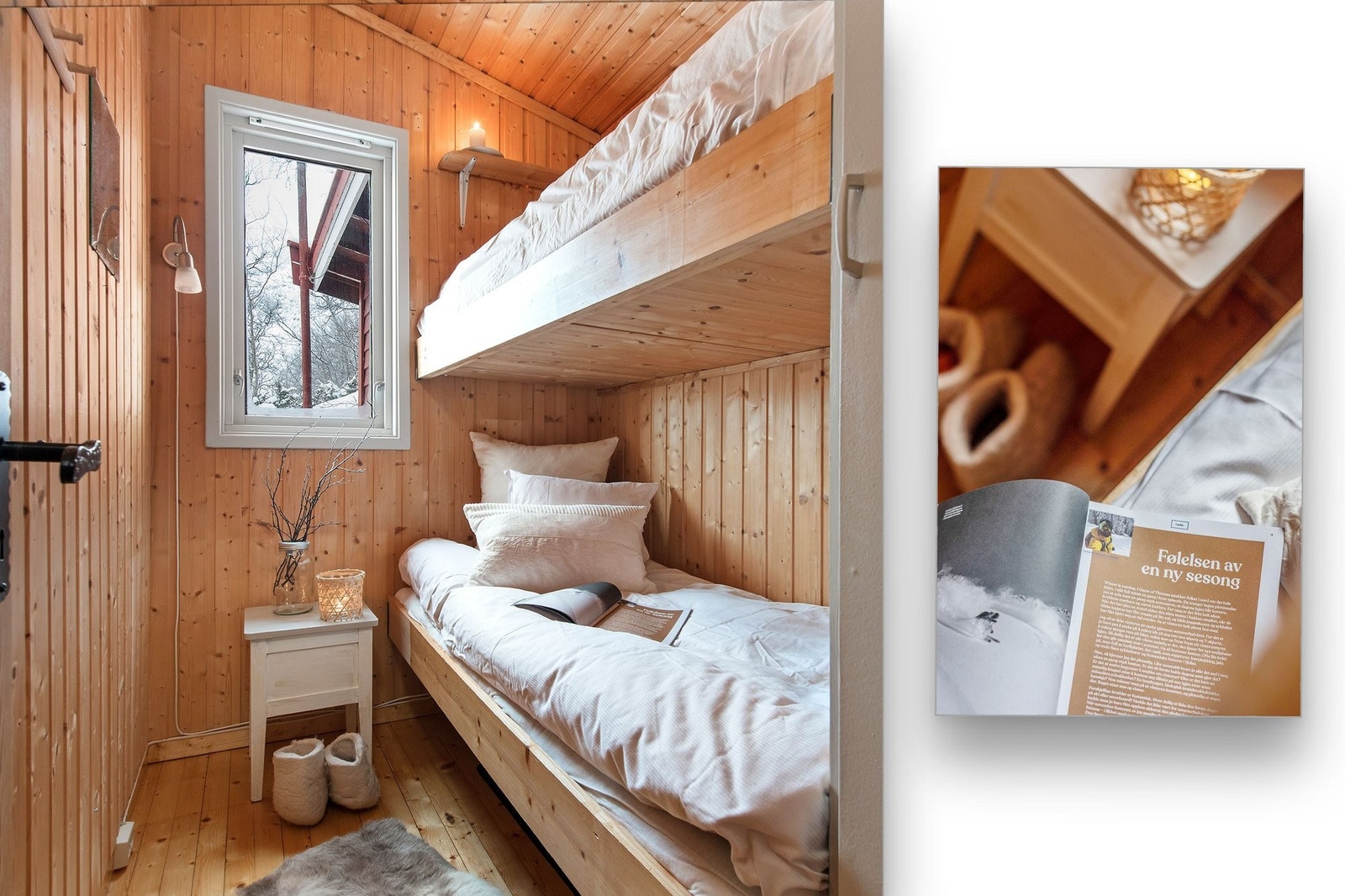 soverom 2 med 2 sengeplasser og innebygd skap. Galleribilde
