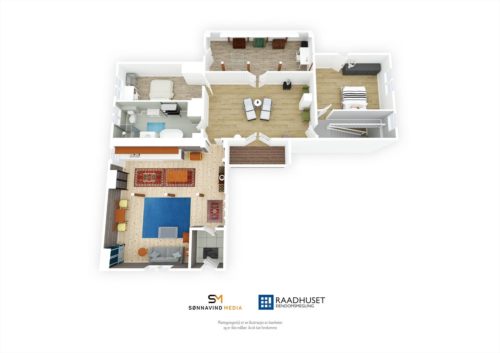 3D Plantegning | 3. Etasje Galleribilde