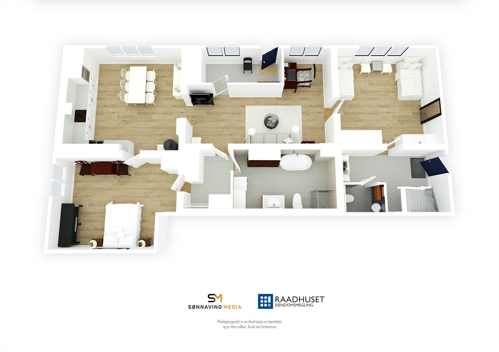 3D Plantegning | 1. Etasje Galleribilde