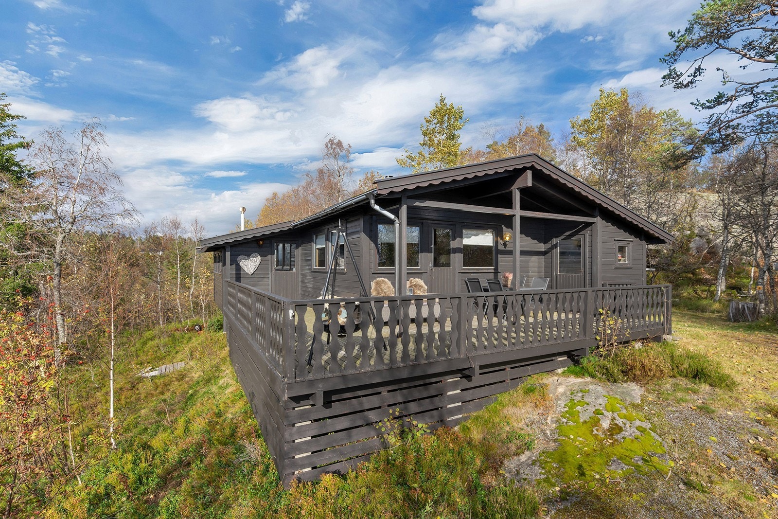Flott beliggende fritidseiendom med usjenert uteplass Galleribilde