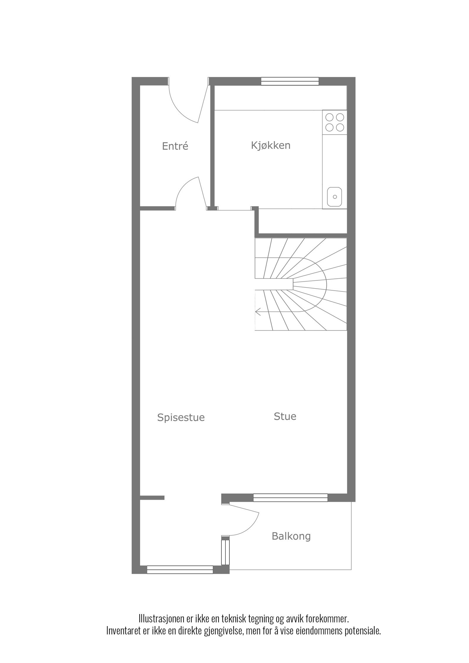Planskisse 4. etg. Galleribilde