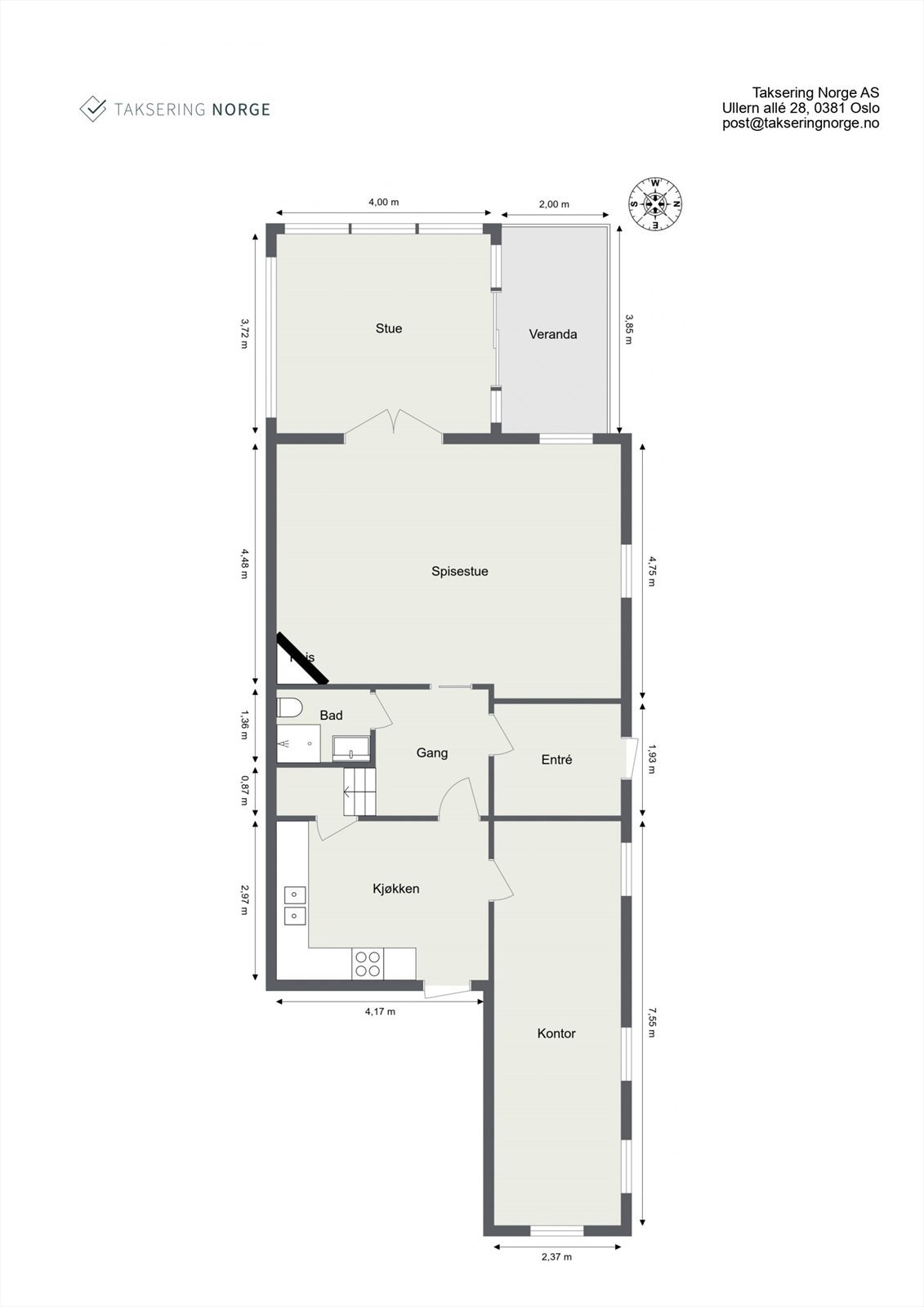 Plantegning 1.etasje Galleribilde