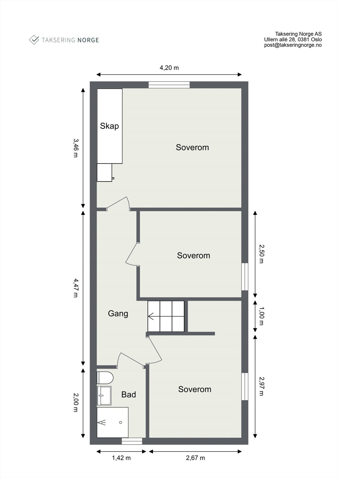 Plantegning 2.etasje Galleribilde