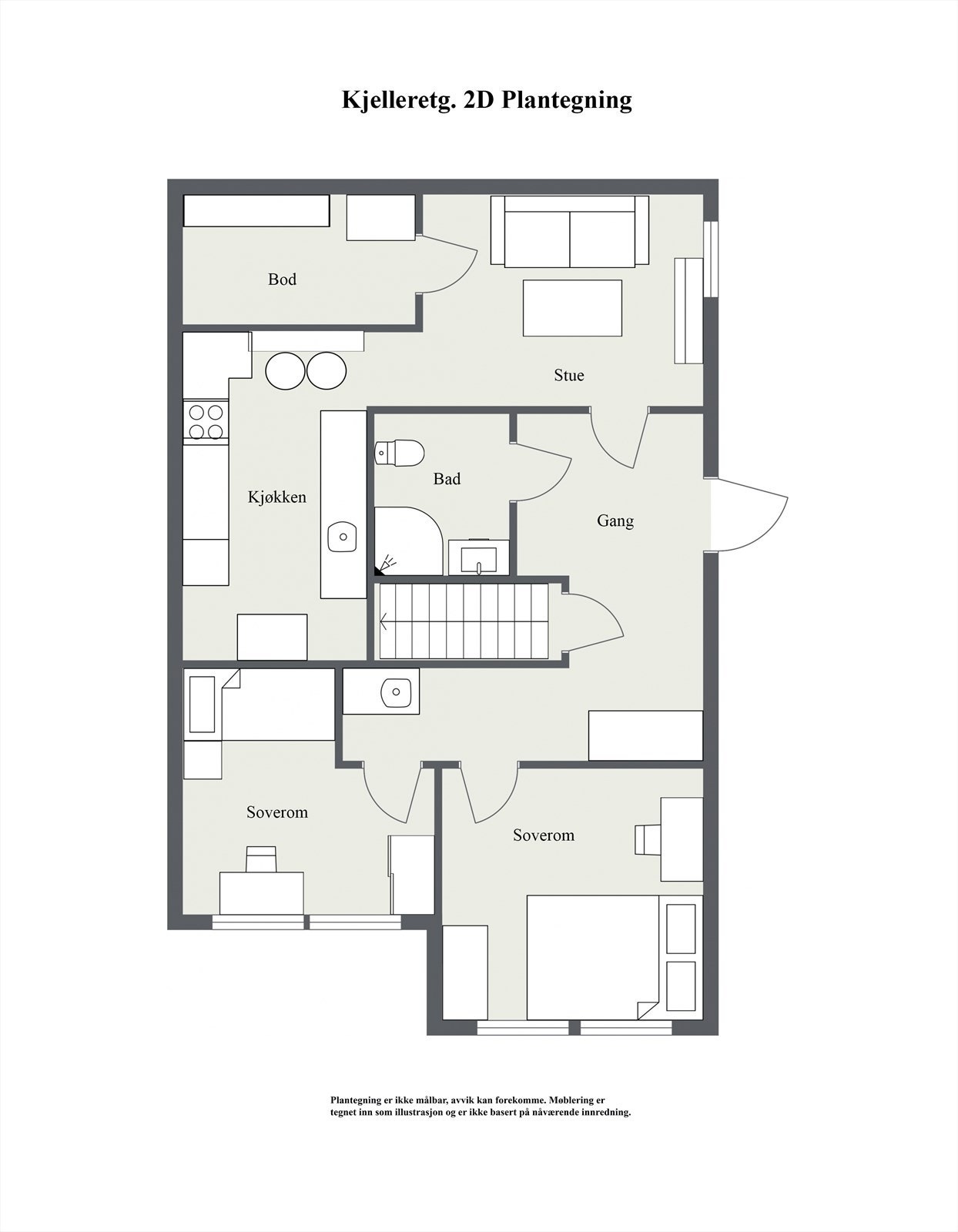 Kjelleretasje - 2D Floor Plan.jpg Galleribilde