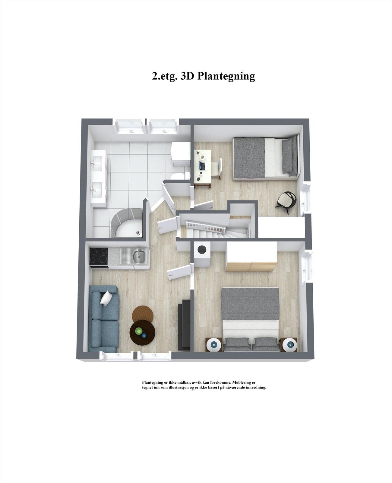 2.etg. - 3D Floor Plan.jpg Galleribilde