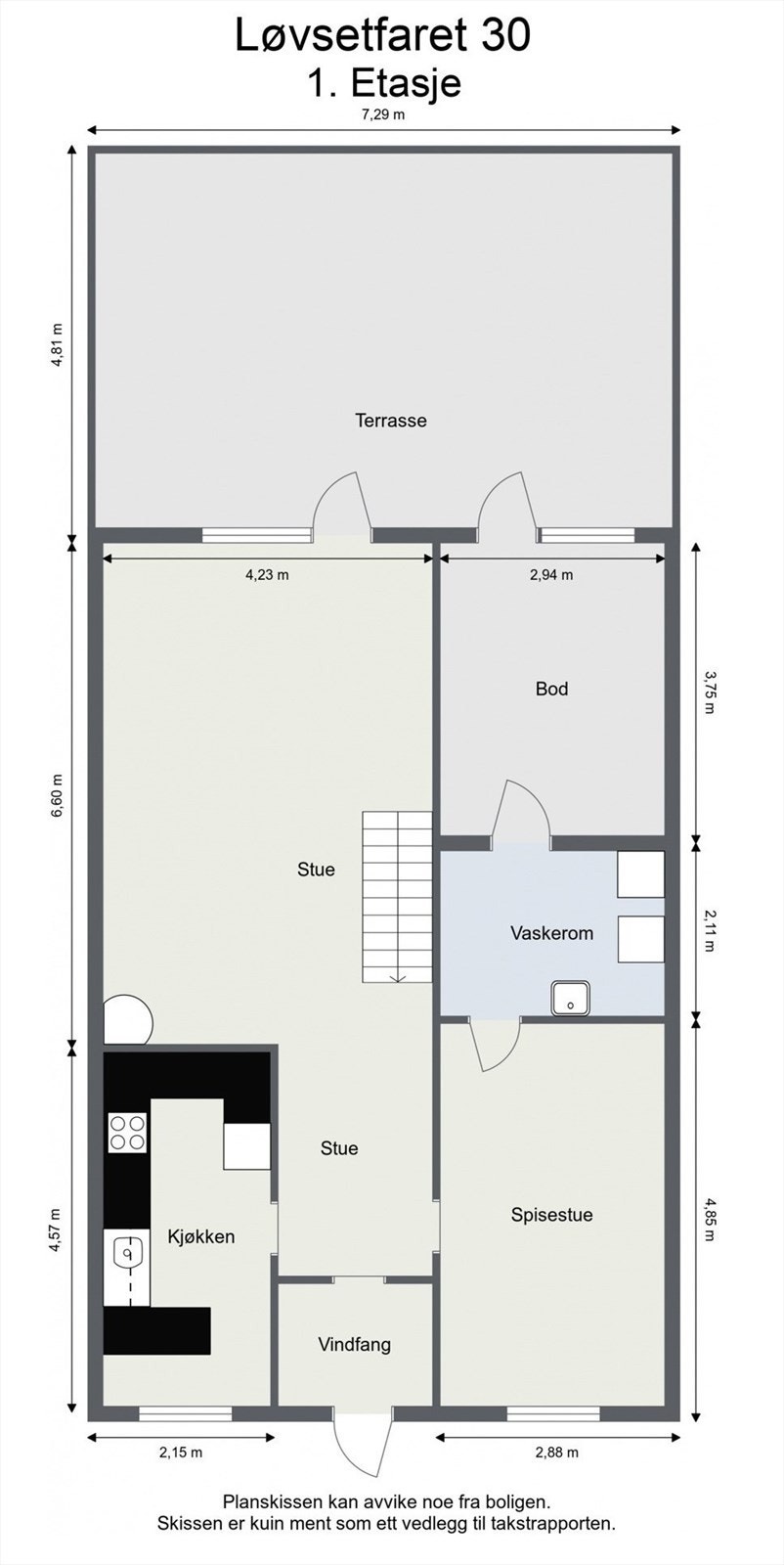 1.etasje - Plantegning Galleribilde