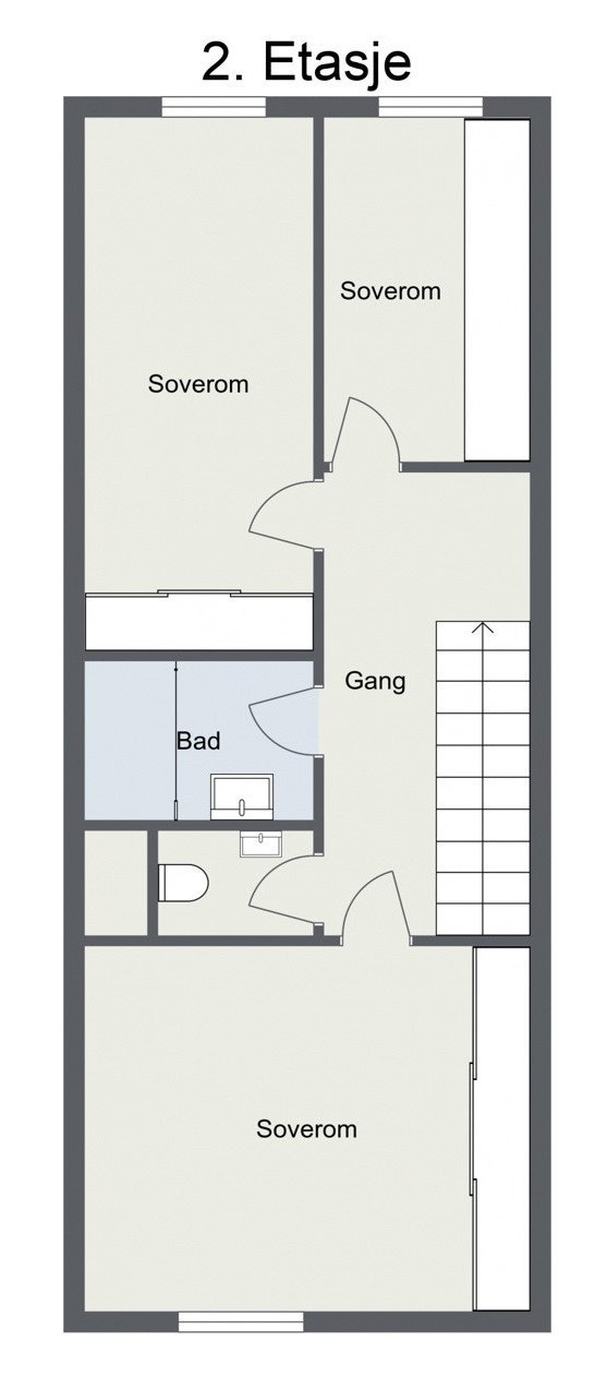 2 etasje - Plantegning Galleribilde