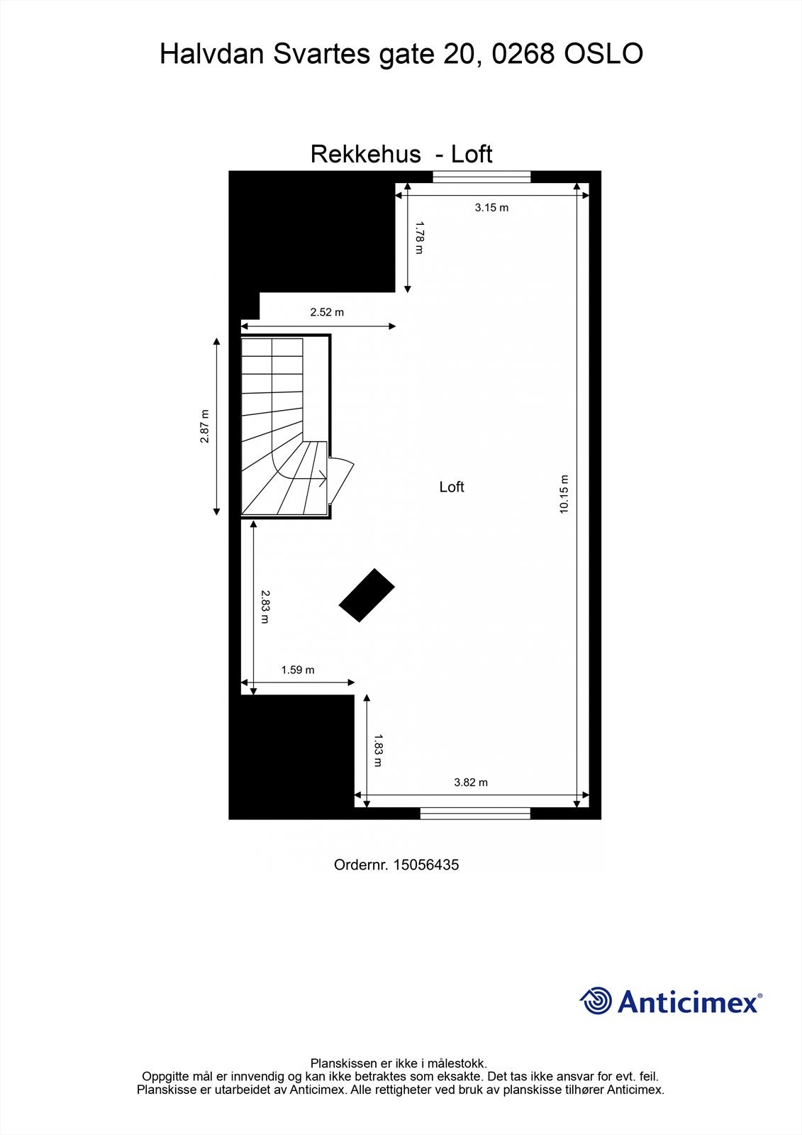 Plantegning Loft Galleribilde