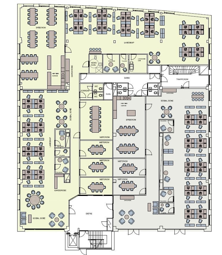 Skisse over mulig løsning. Galleribilde