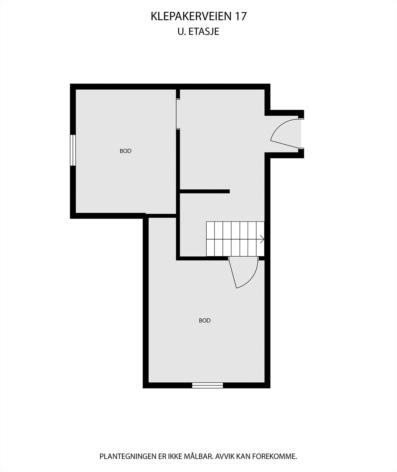 Plantegning av kjeller. Galleribilde