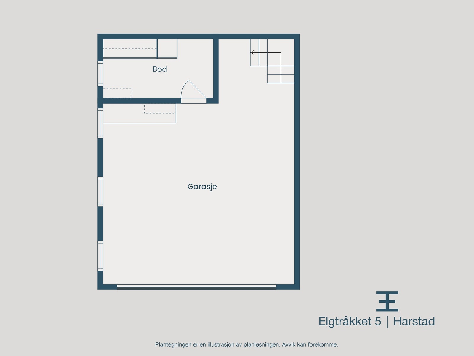 Planløsning garasje Galleribilde