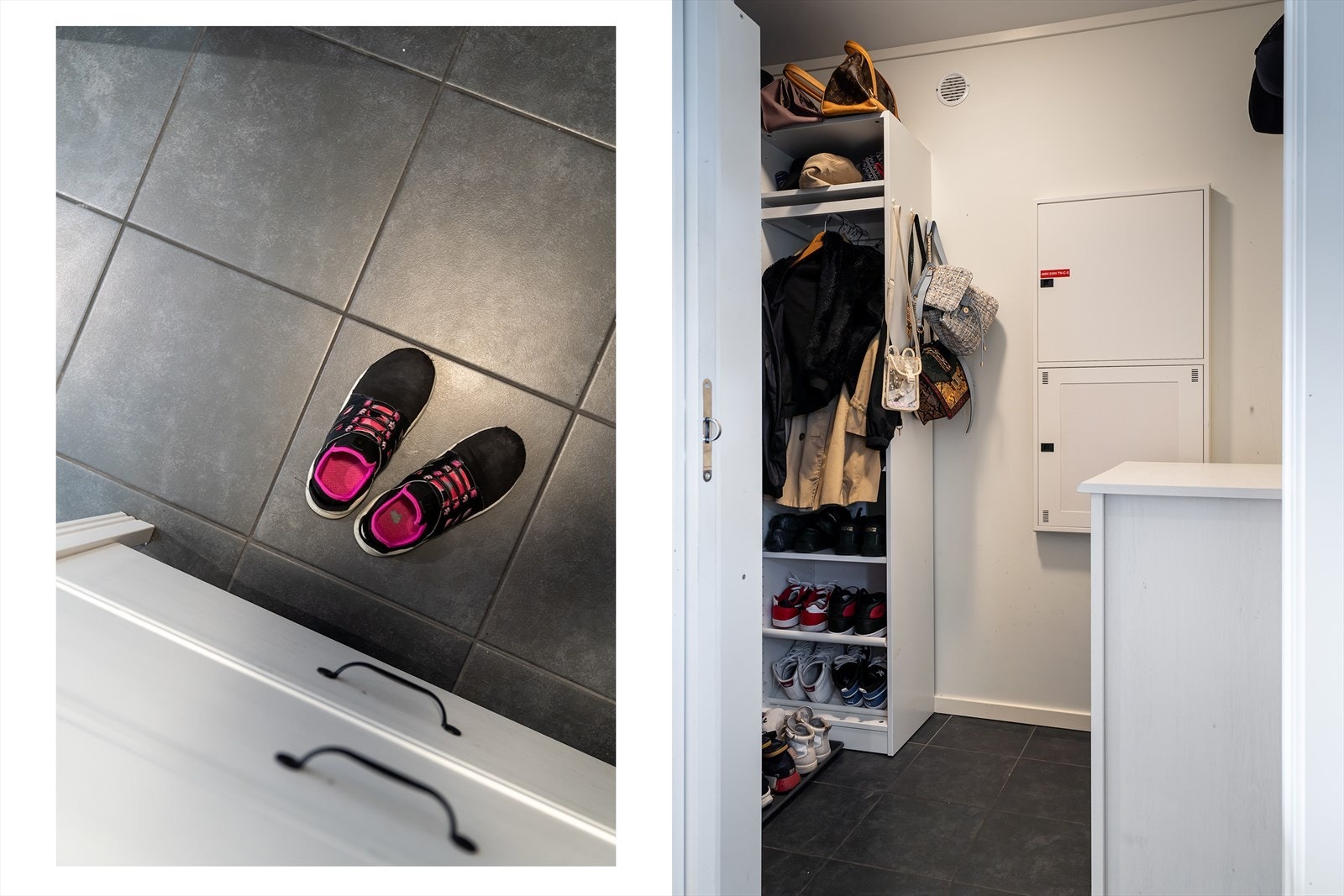 I tilknytning til entré er det praktisk innvendig bod. Galleribilde