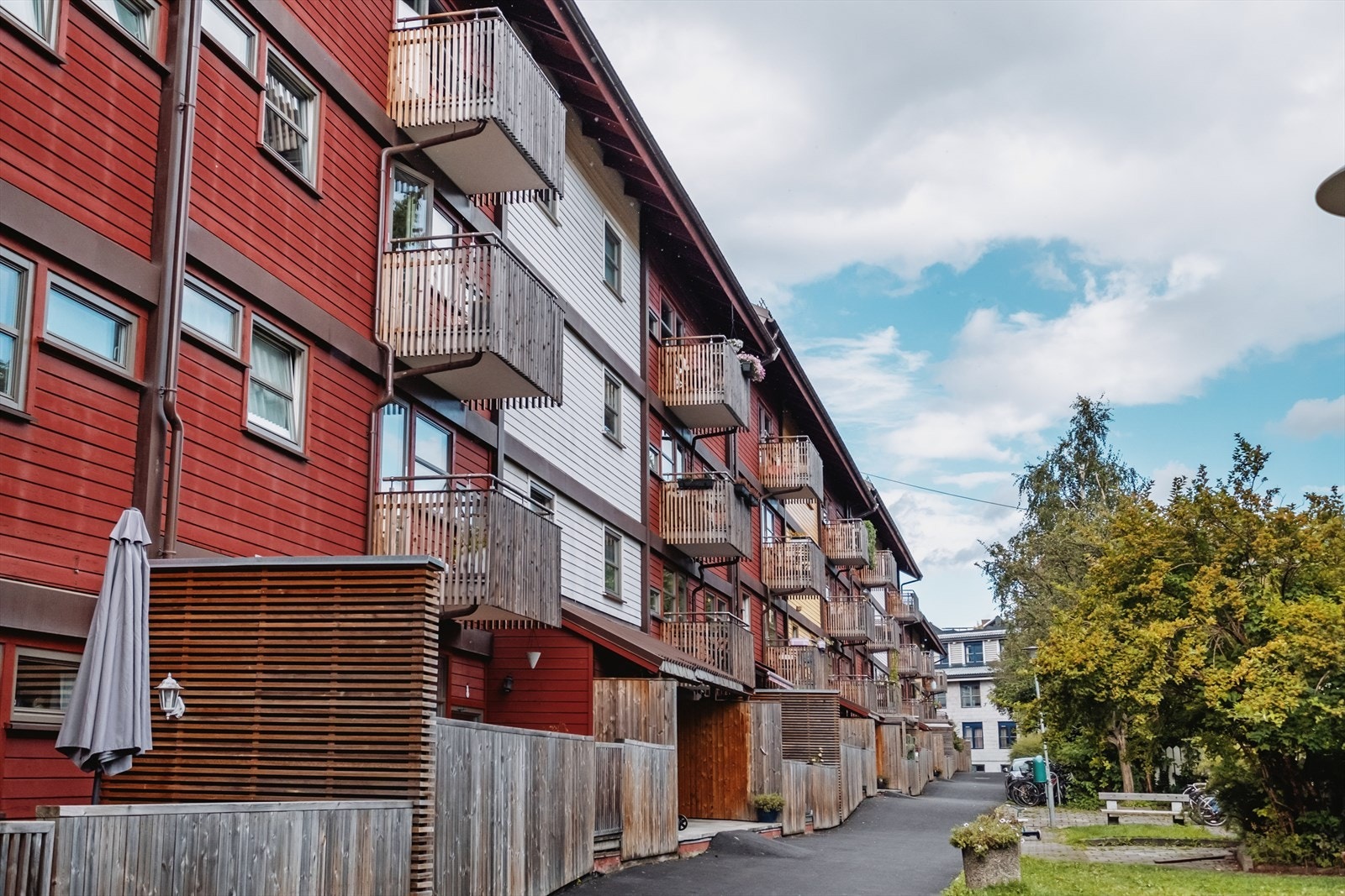 Fasade fra bakgård. Galleribilde