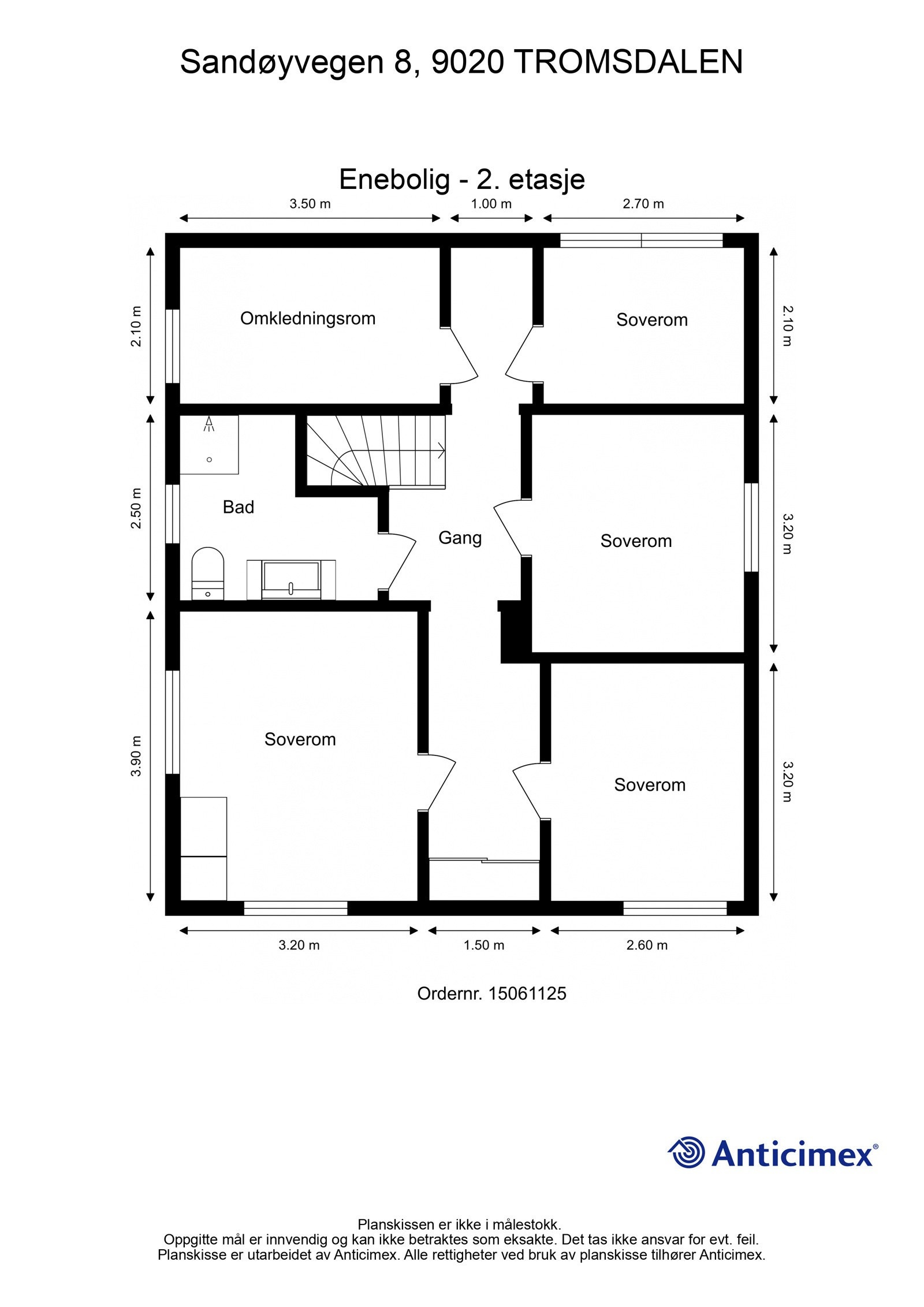 Plantegning 2. etasje Galleribilde