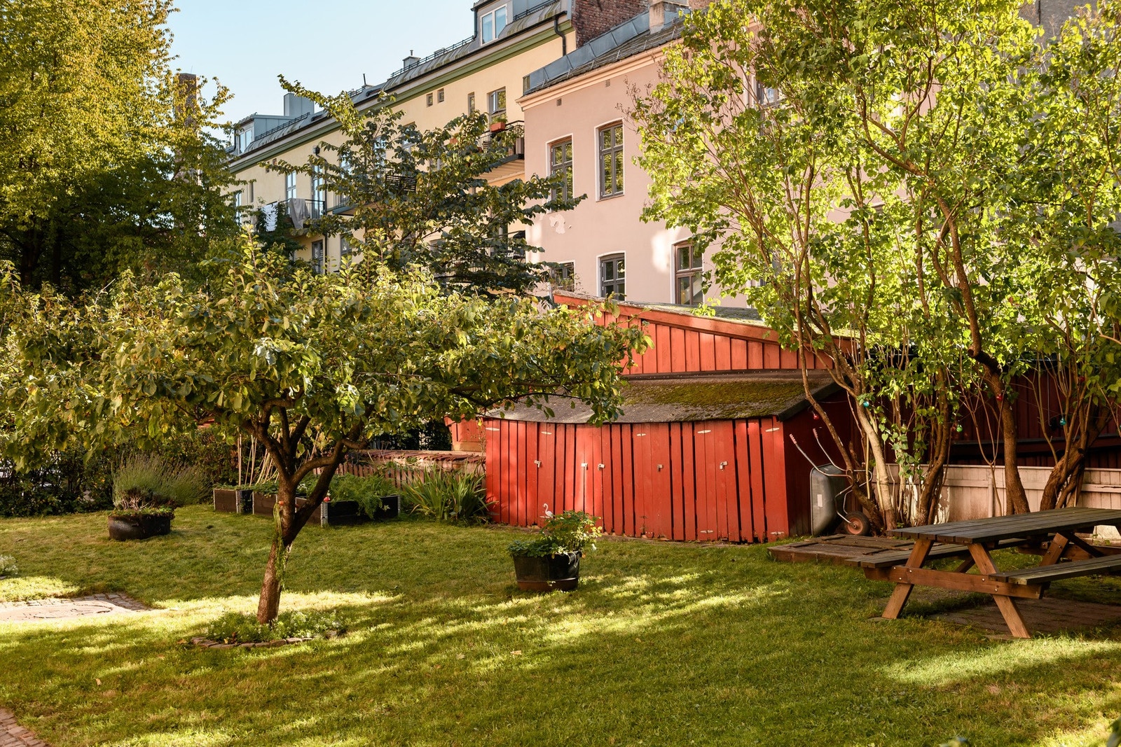 Grønn, frodig og skjermet oase, midt på beste Løkka . Galleribilde