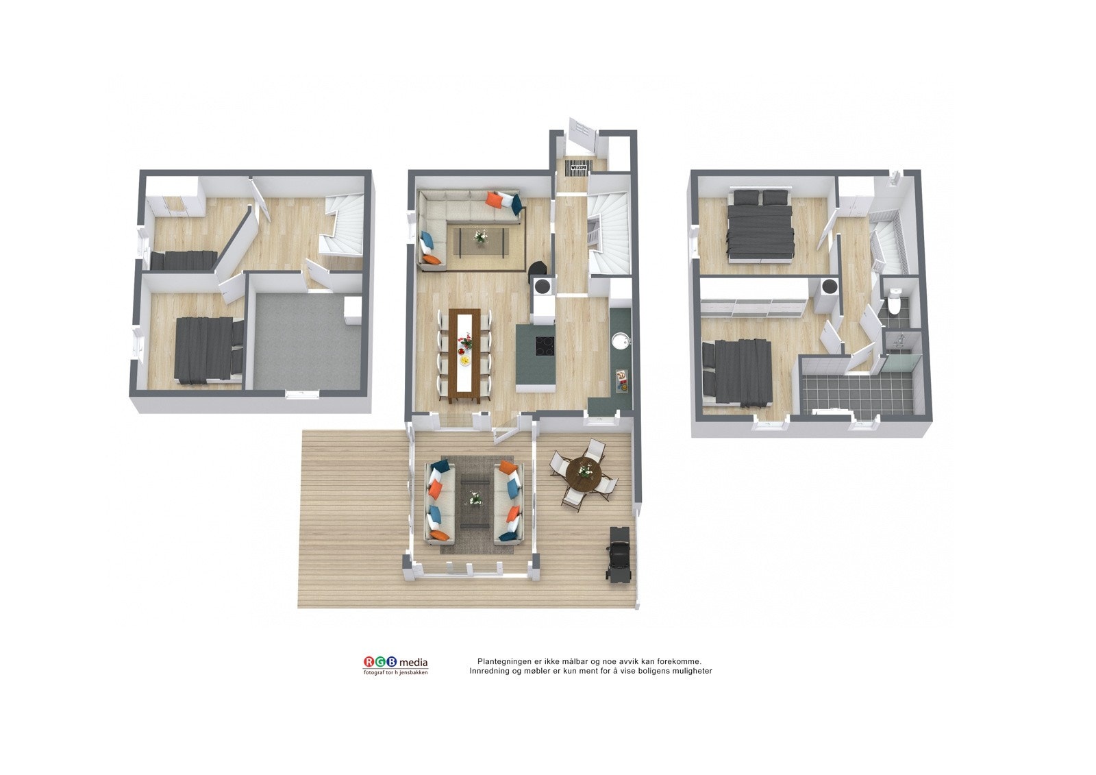 Plantegning 3D Galleribilde