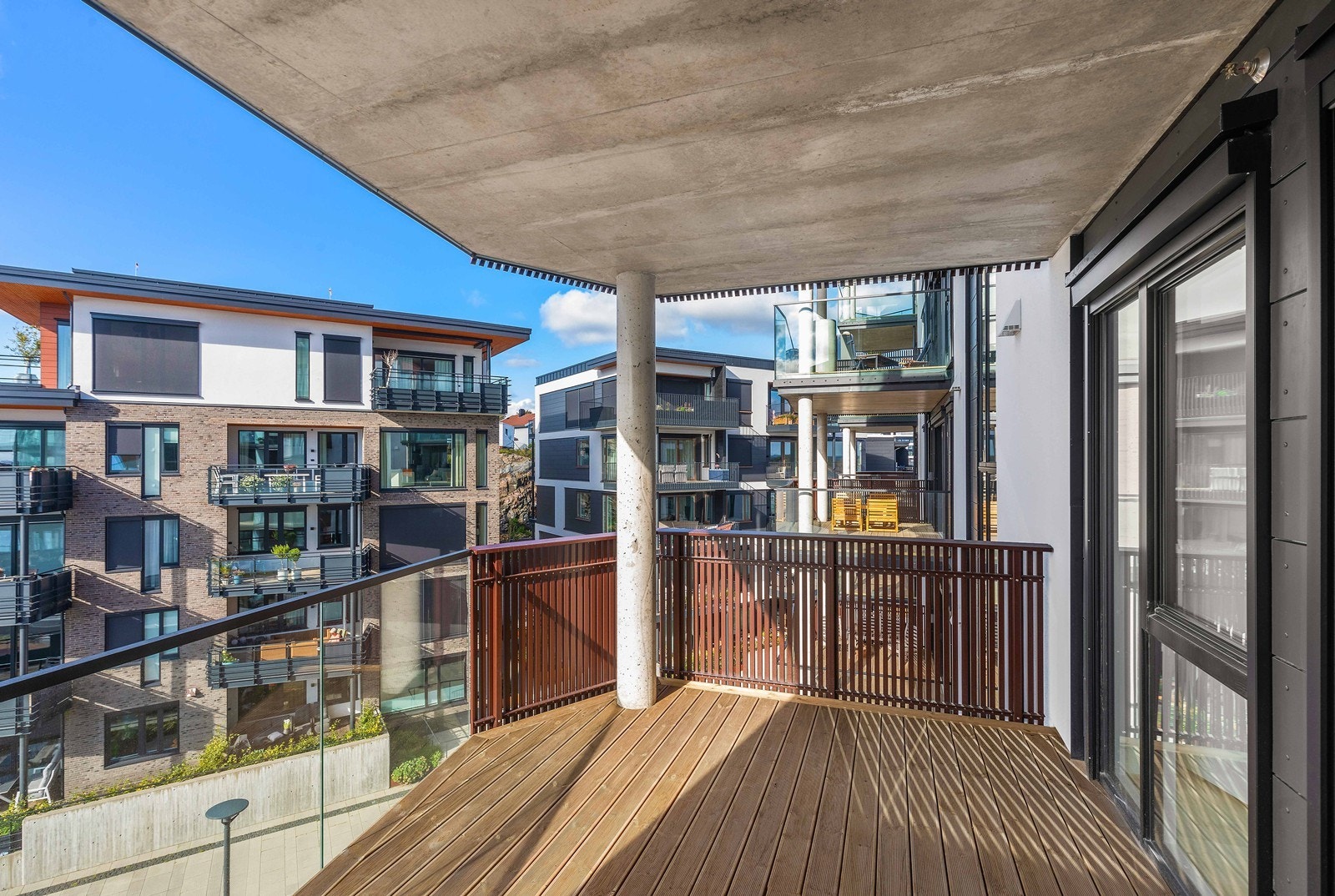 Balkongen er overbygget. Galleribilde