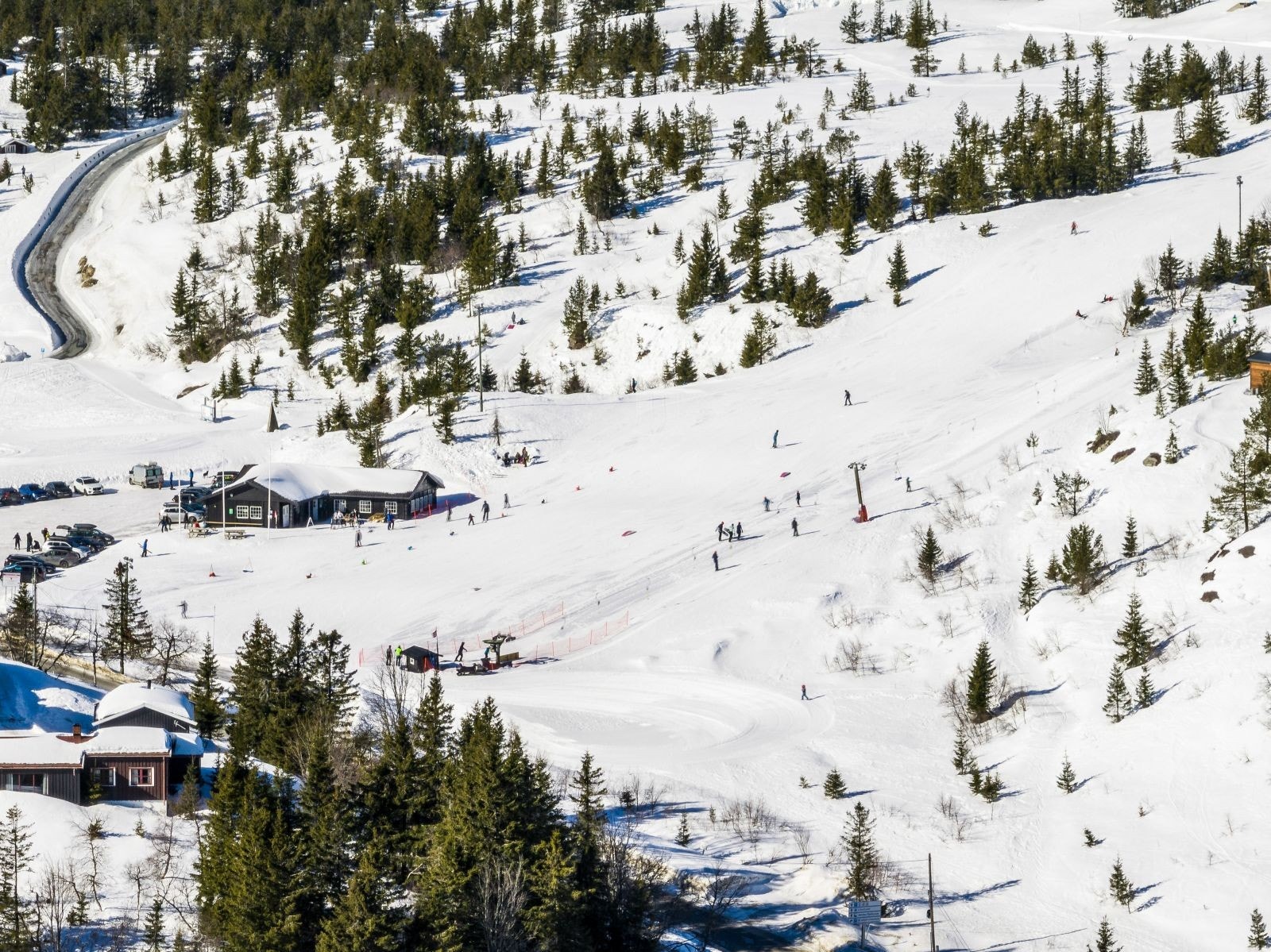 Vinterland ligger kort vei fra hytta Galleribilde