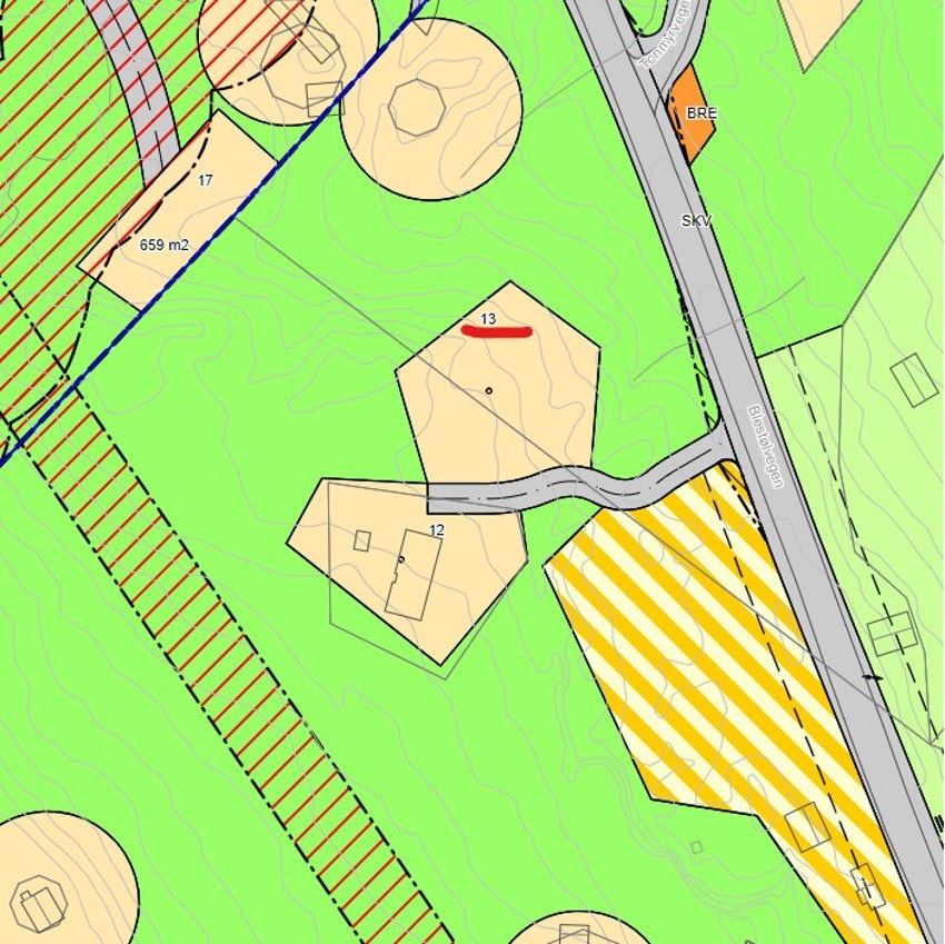 Sit.kart tomt 13 Galleribilde