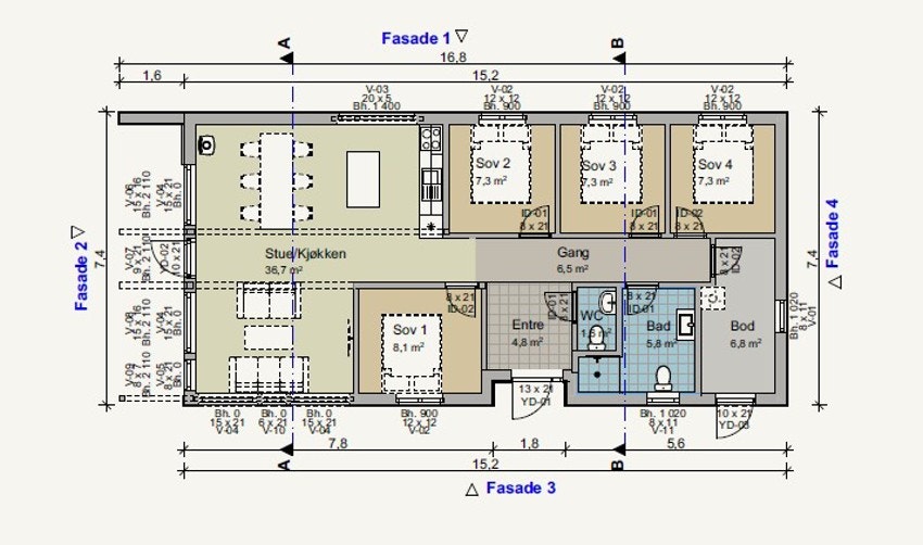 Plantegning Numedal Aktiv Galleribilde