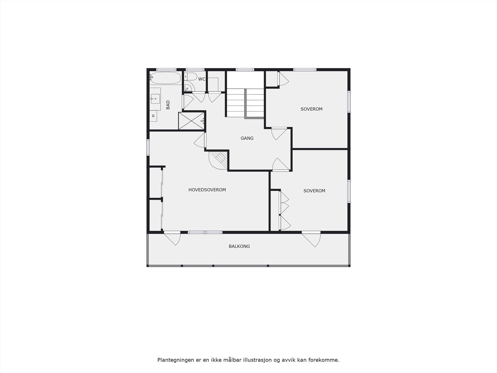 Plantegning 2. etasje. Galleribilde