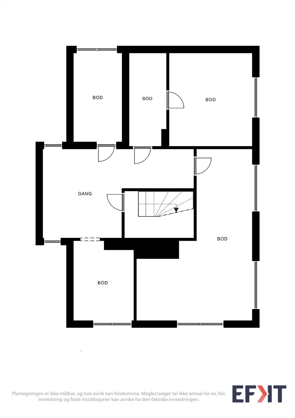 Plantegning kjeller enebolig Galleribilde