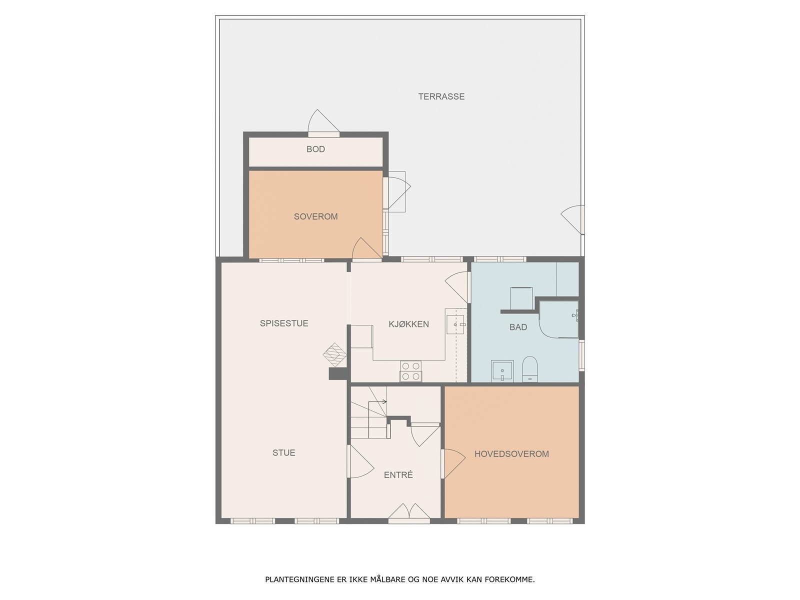 Plantegning hovedetasjen Galleribilde