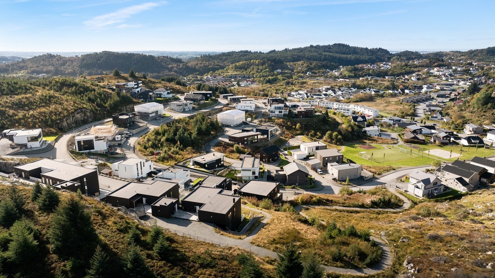 Gåavstand til skole, butikk, barnehage og kollektivt tilbud. Galleribilde
