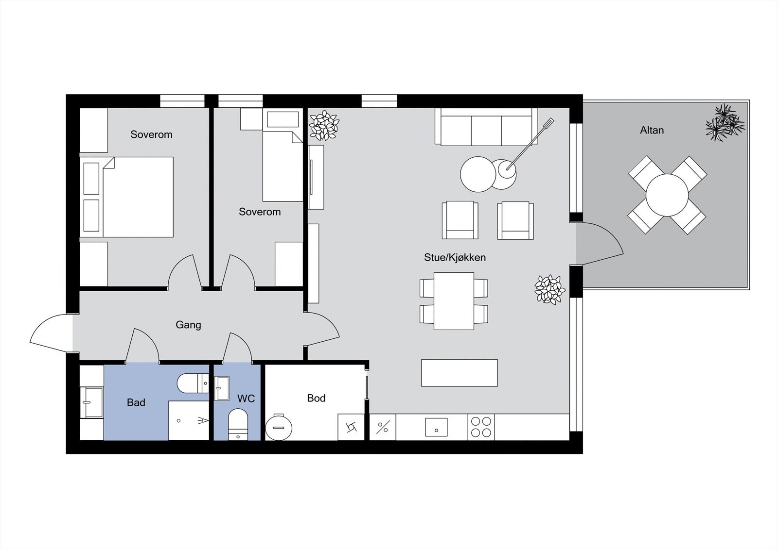 Plantegning - 2. etasje Galleribilde