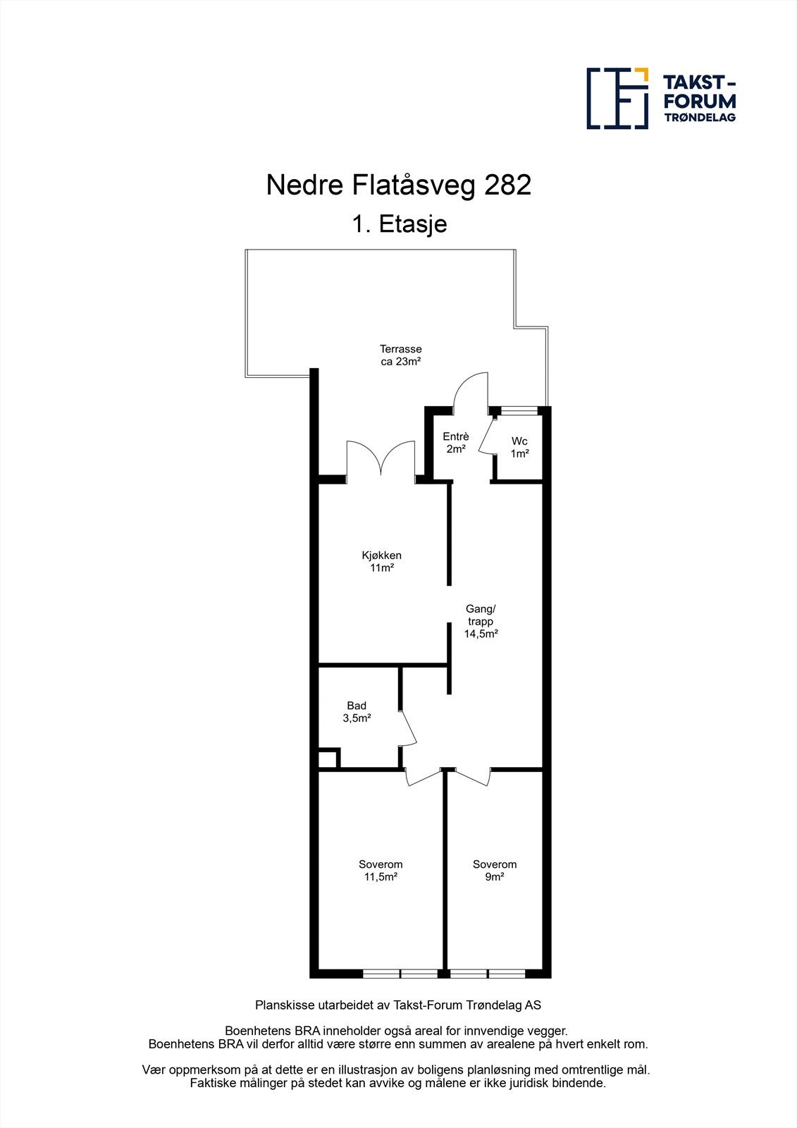 Skisse 1 etasje Galleribilde