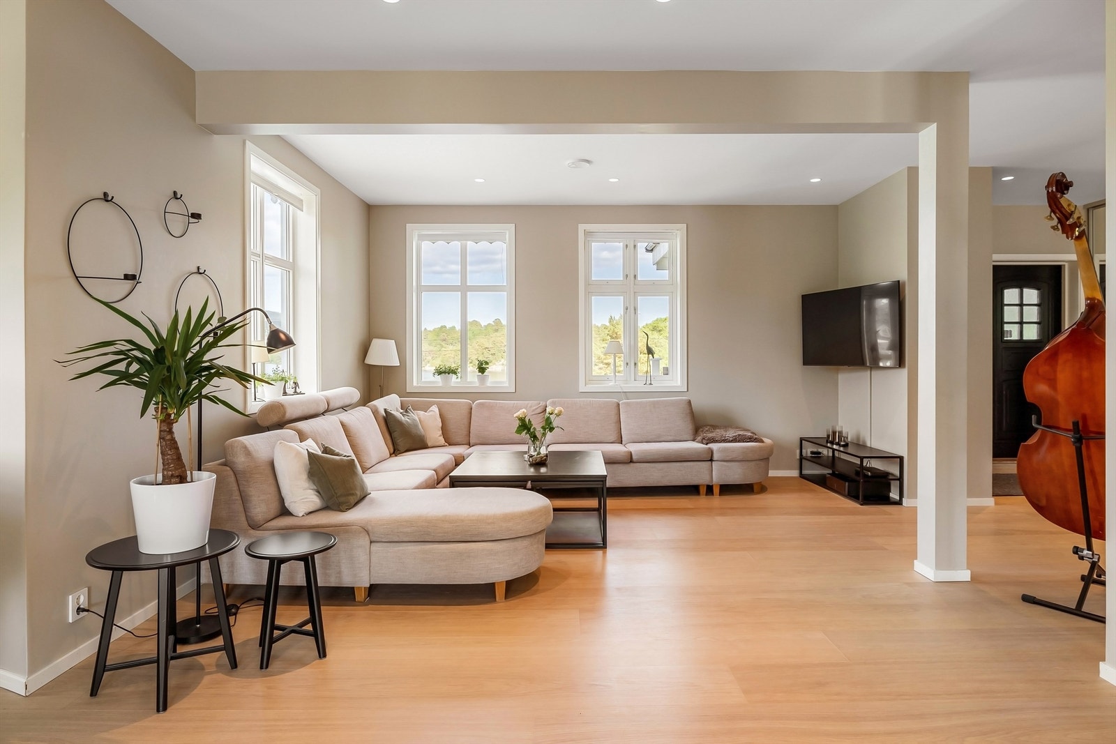 Egen avdeling for TV stue i den generøse stuen Galleribilde