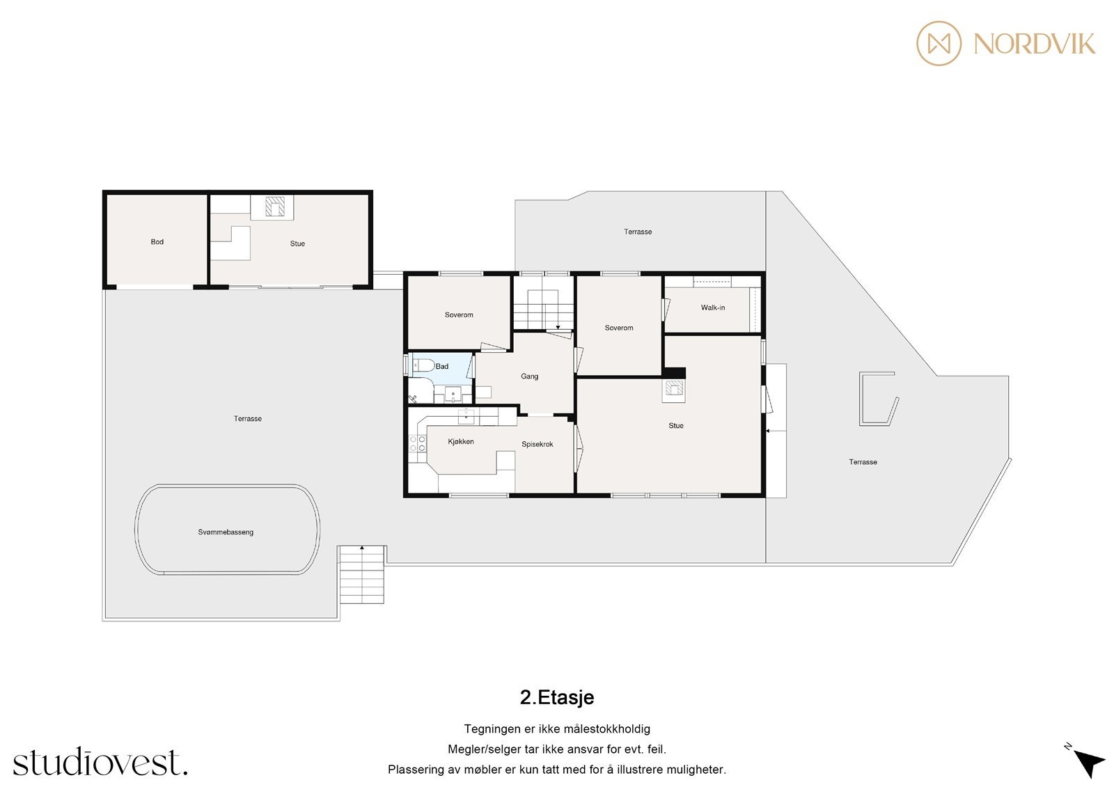 Plantegning 1.etasje Galleribilde