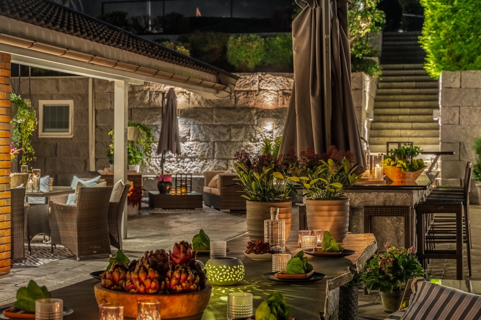 Detaljbilde kveldsstemning Galleribilde