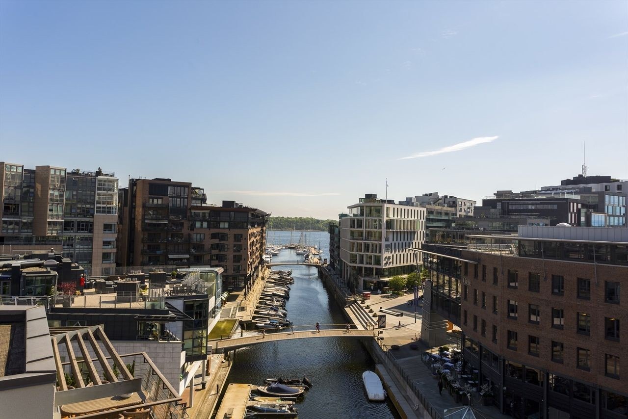 Utsikt fra takterrasse Galleribilde