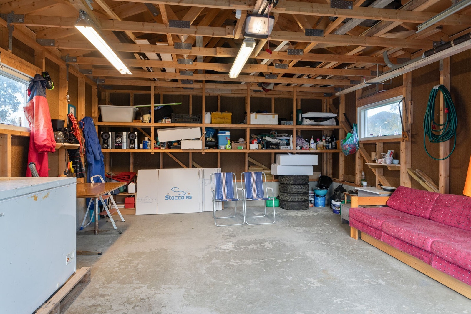 Garasjen innvendig. Galleribilde