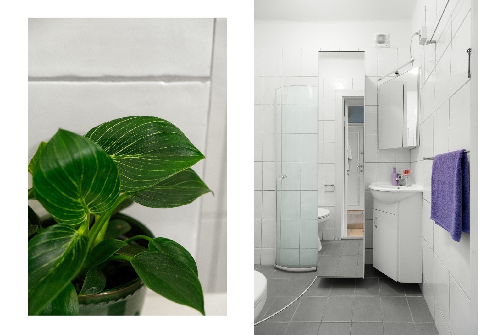 Det er lune varmekabler i gulv som holder deg god og varm gjennom året, og veggskapet tar for seg mye praktisk oppbevaring i hverdagen. Galleribilde