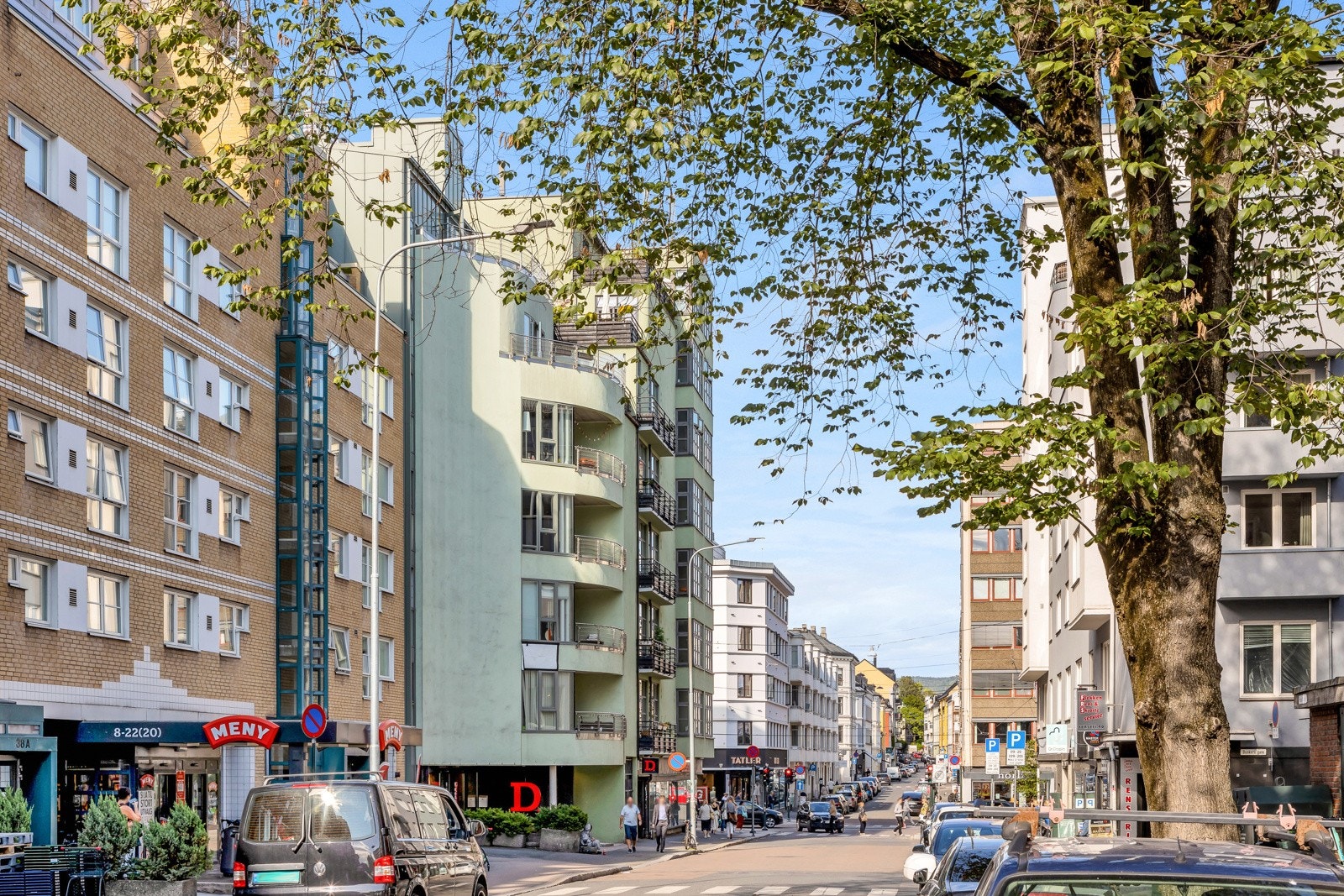 En liten spsertur unna ligger Bogstadveien og Hegdehaugsveien. Galleribilde