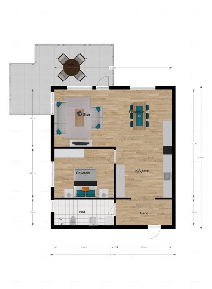 Plantegning Galleribilde