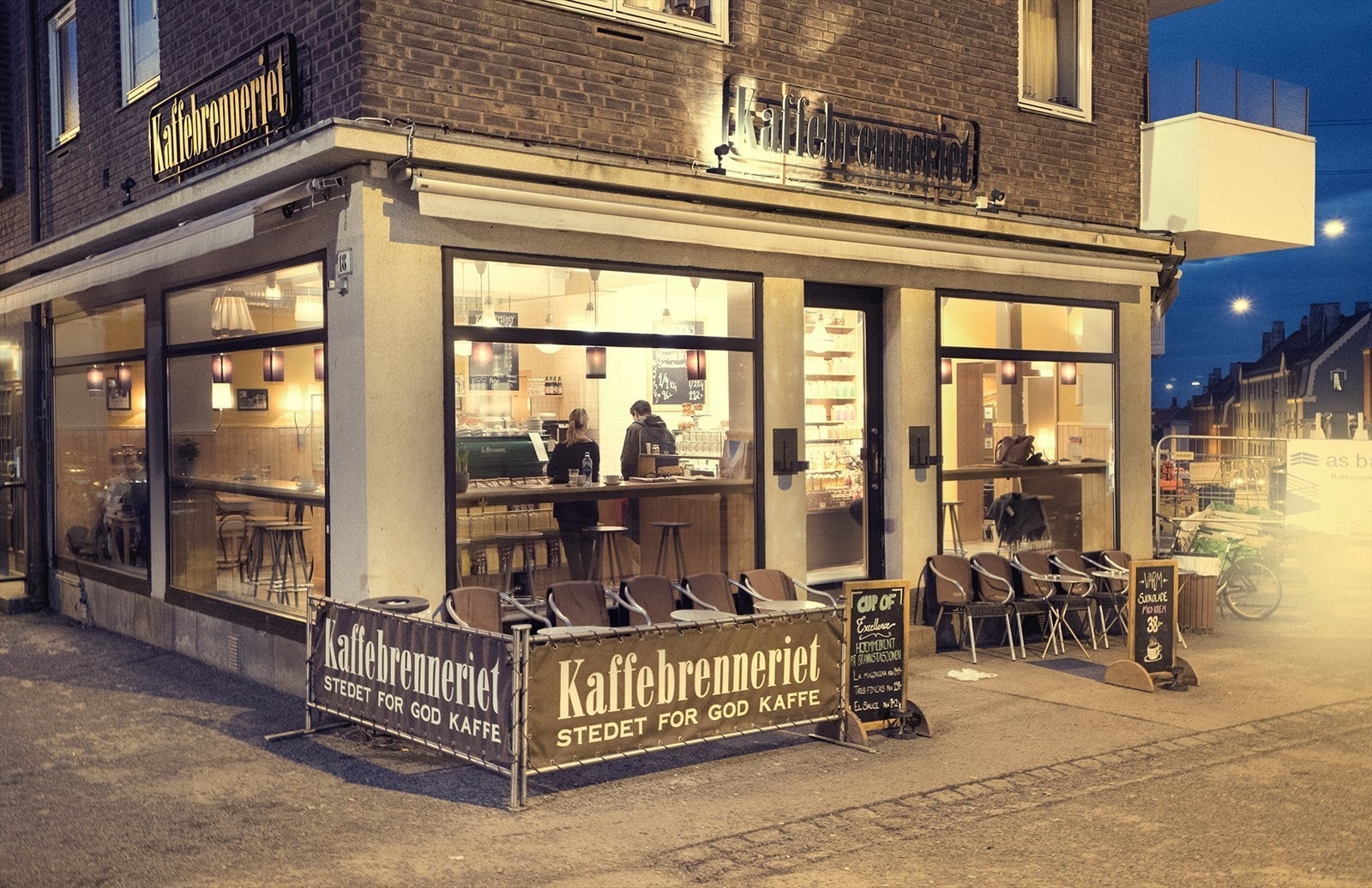 Populære Kaffebrenneriet ligger noen få minutter gange fra leiligheten. Galleribilde