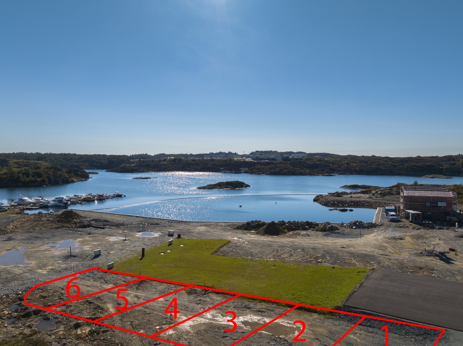 Fin utsikt fra tomtene Galleribilde