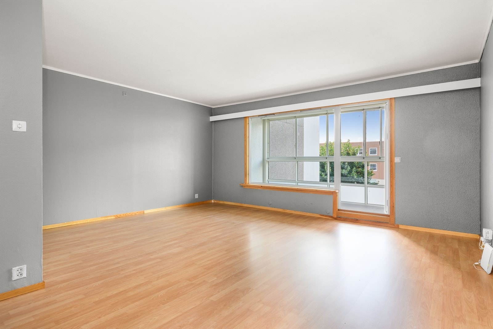 Stor stue med naturlig lysinslipp Galleribilde