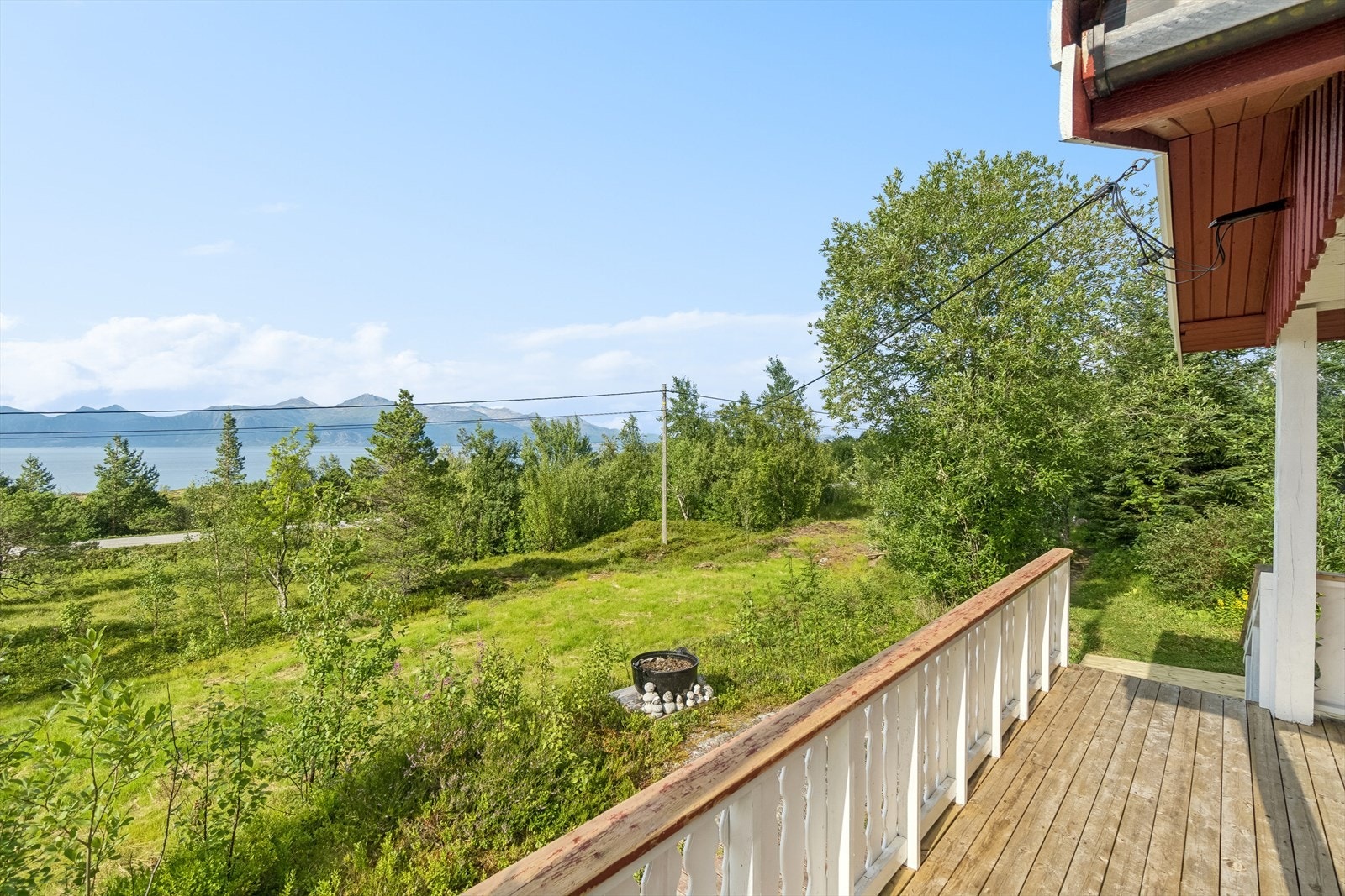 Terrassen i front er delvis overbygget Galleribilde