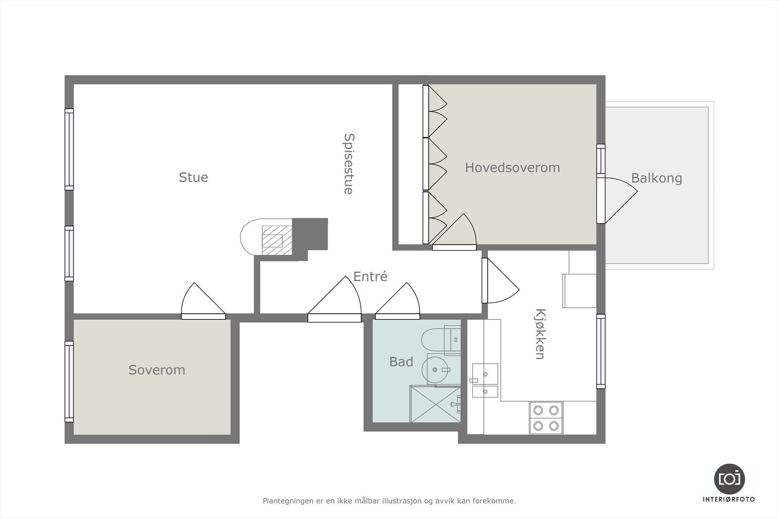 Plantegning Galleribilde
