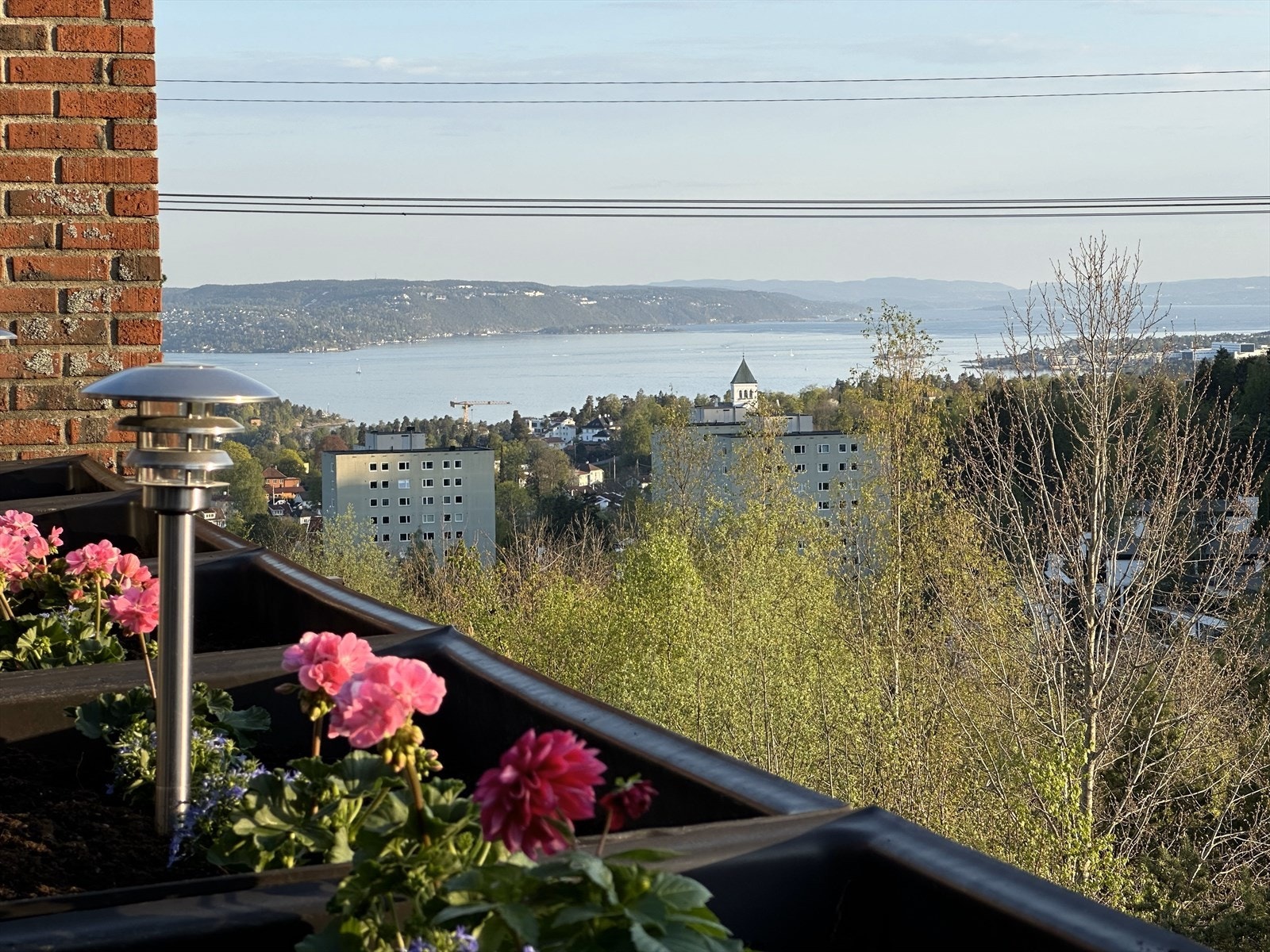 Utsikt fra terrassen Galleribilde