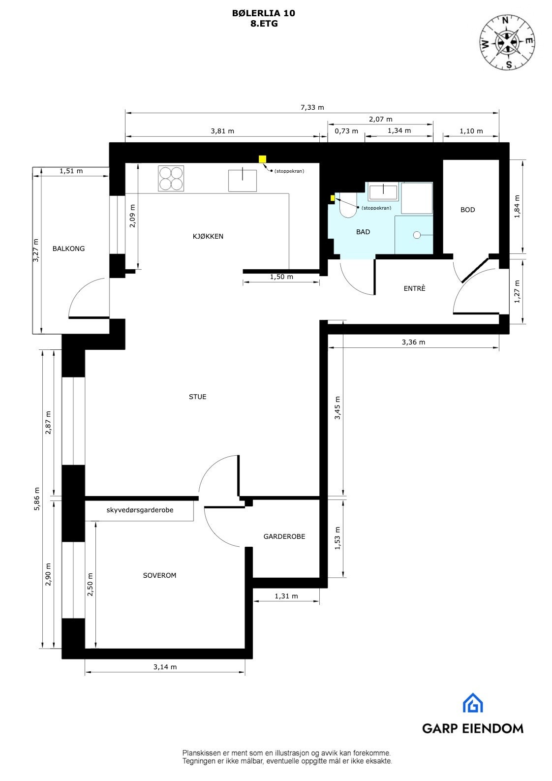 Plantegning. Galleribilde